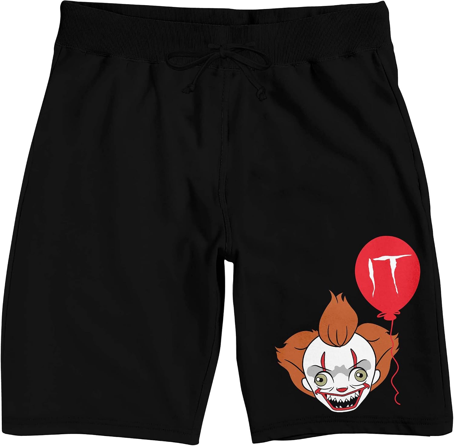 Bioworld IT (2017) Pennywise with Balloon Men's Black Graphic Sleep Shorts