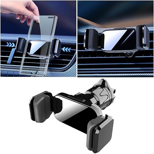 AUCELI Soporte de teléfono para automóvil para ventilación de aire, rotación de 360, soporte de teléfono celular ajustable, soporte de clip para