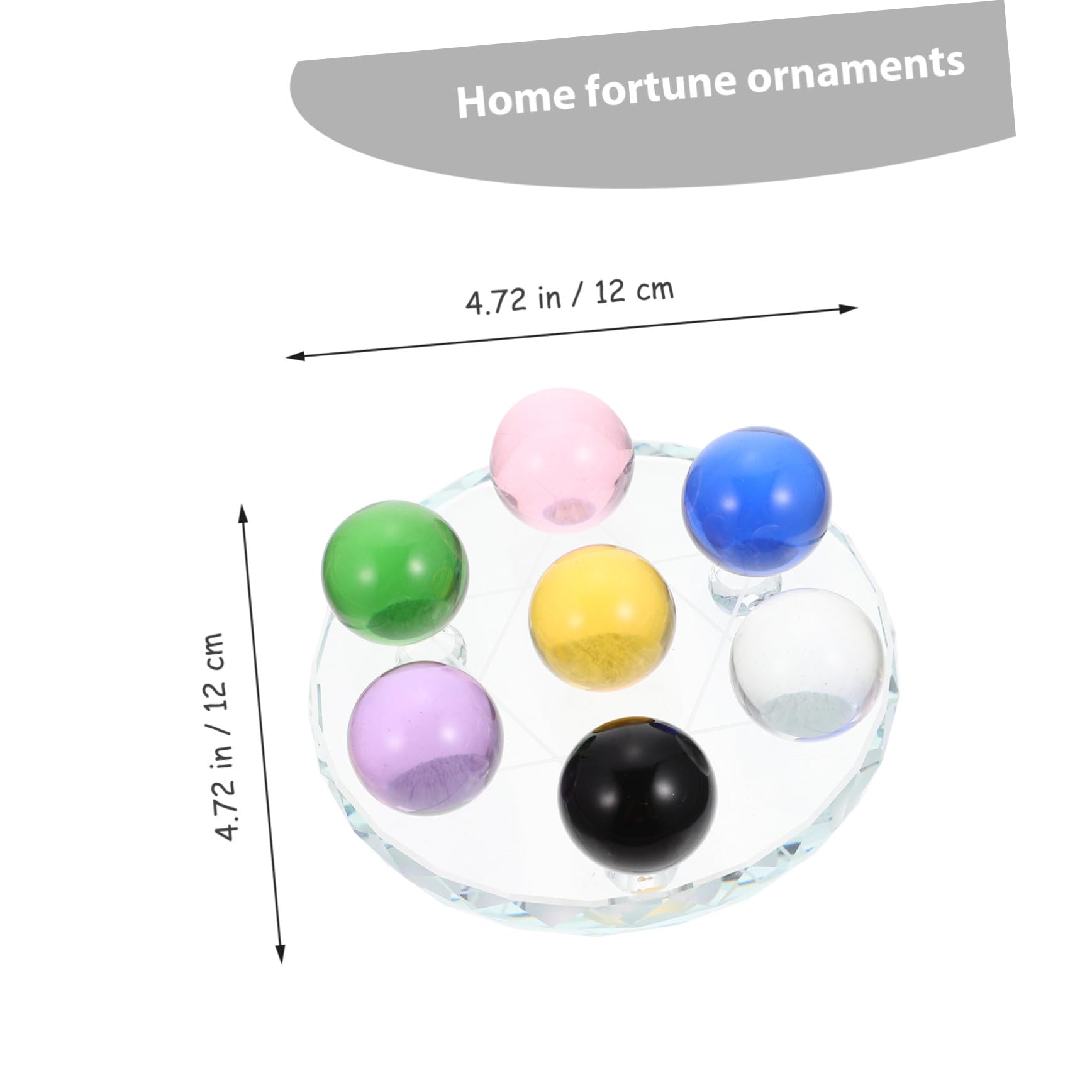 1set Decorazione Chic con Sfere e Supporto di Palle per Benessere e Fortuna Casa Accessorio di Feng Shui per La Tua Casa e Ufficio