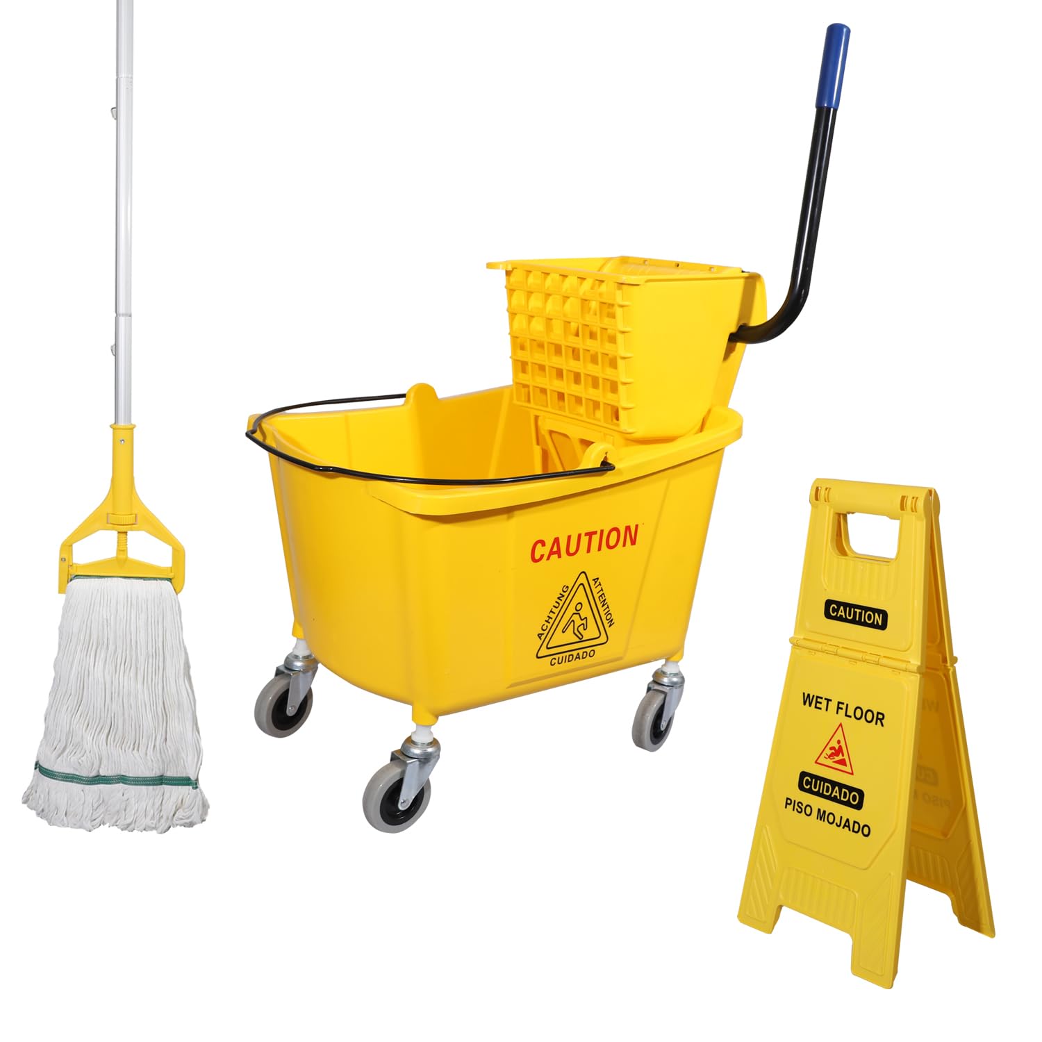Amazon.com: Midoneat Side Press Wringer Combo Commercial Mop