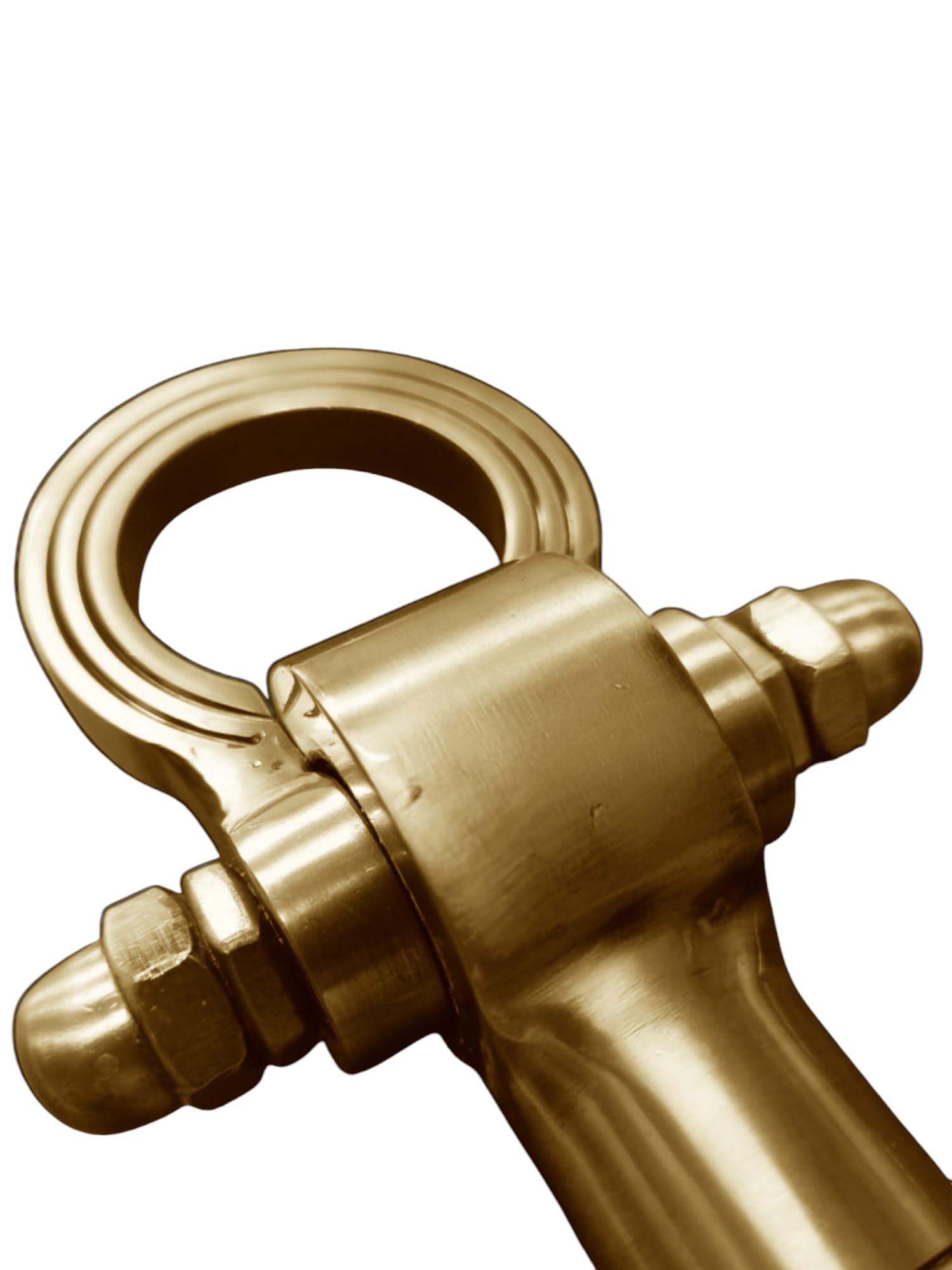 Kkriya 8 inch Height Antique Brass Finish Heavy Duty NO 1 KADA for Patio JHULA, Superior HI-Grade Quality Life TIME WARRENTY, KADA Patio Swing, Hammock Swing Weight Capacity of 2000KG, (Pack of 2PCS) 3