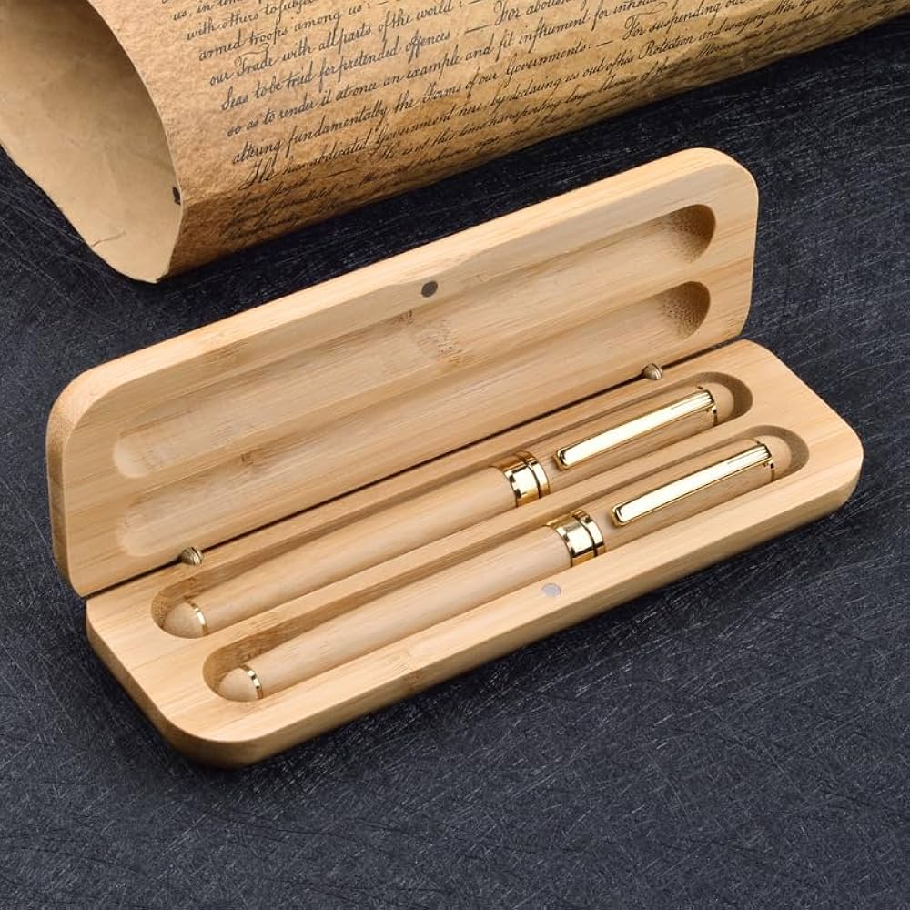ライフル型ボールペン 木製 ギフトボックス付き Amazon | Yeaqee 木製ボルトアクションペン 銃好き用ボールペン