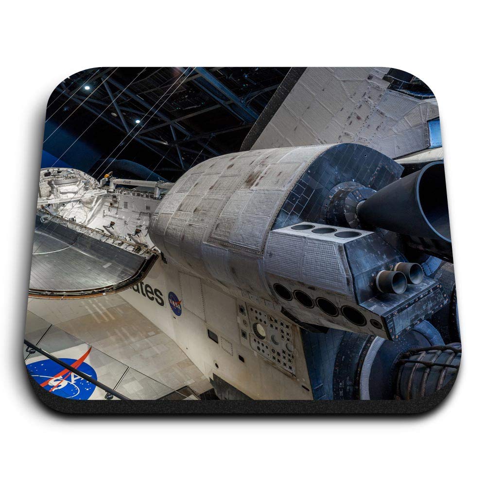 Destination Vinyl Ltd Multicolor 1 X Square Mdf Fridge Magnet - Space Rocket Atlantis Nasa 2162