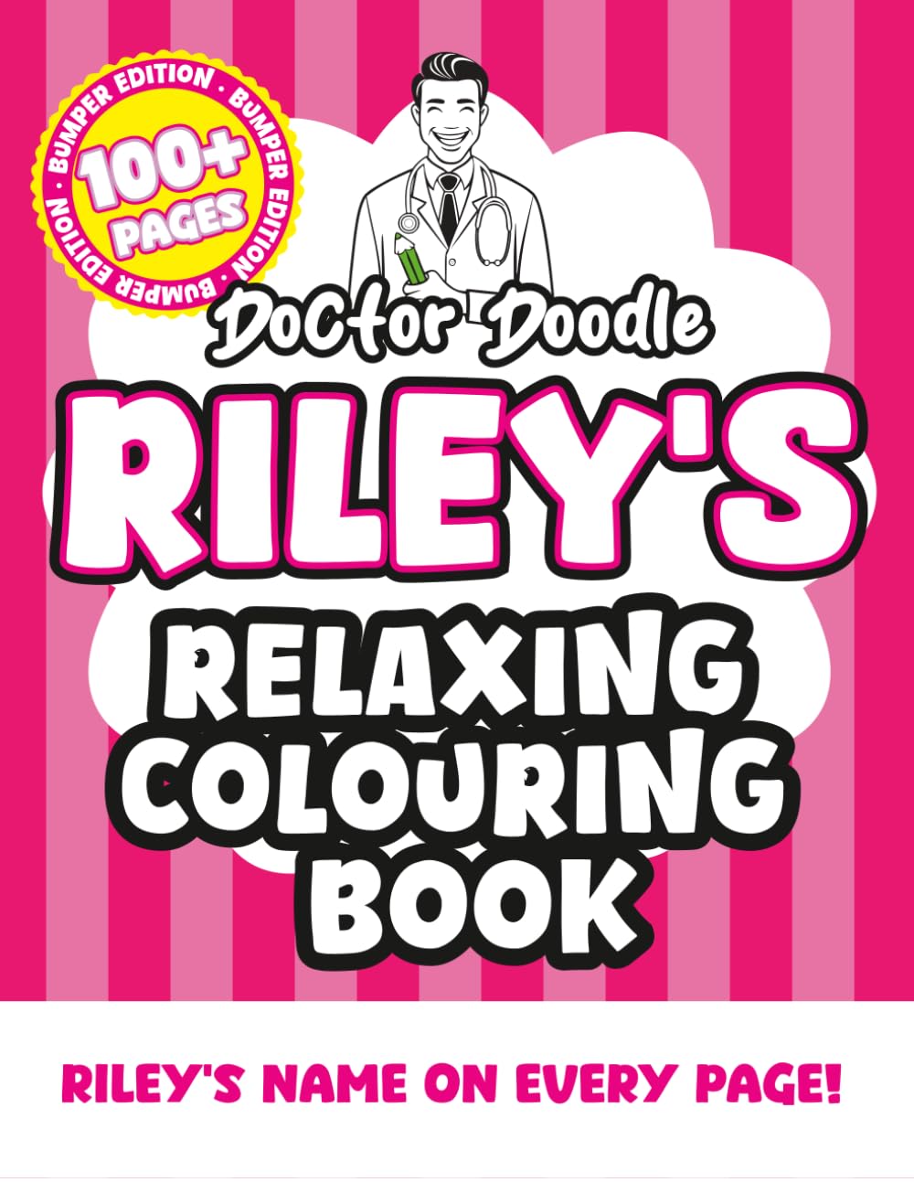 Riley's Relaxing Colouring Book: Relaxing Patterns and Illustrations for All Ages (Relaxing personalised colouring books)