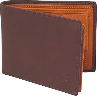 Wallets for Men UK RFID Blocking - Real Soft Leather Id Card Wallet - Cardholder Coin Pocket Money Organiser Purse Gift Boxed #1216 1216 (Brown Tan)