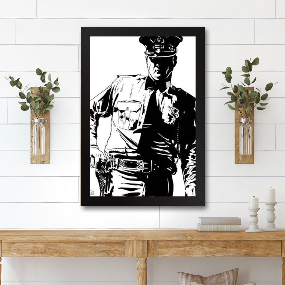 GADGETS WRAP Printed Photo Frame Matte Painting for Home Office Studio Living Room Decoration (11x14inch Black Framed) - Freeze