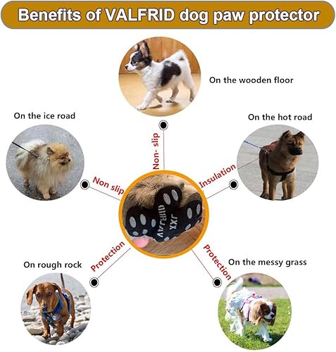 Miniatura 3 de VALFRID Almohadillas antideslizantes para patas de perro, protector de patas para evitar que los perros se resbalen en suelos de madera dura,
