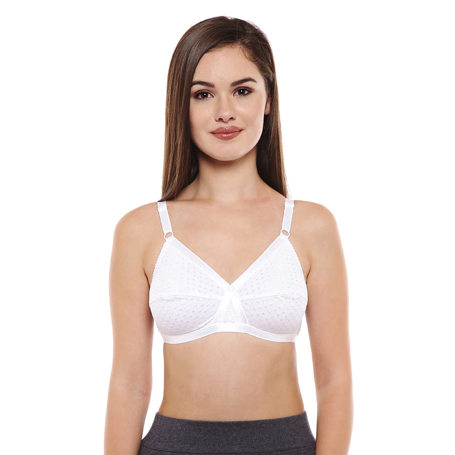 bodycare Women Full Coverage Non-Padded Cotton Regular Bra(Pack of 1) White-picture-39
