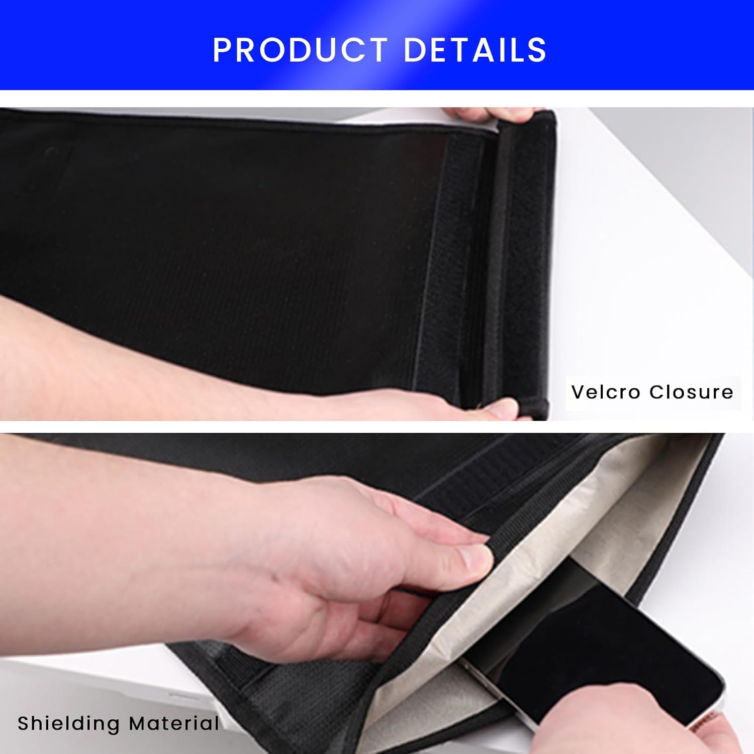 5 Pack Faraday Bags for Laptops & Phones & Radio & Car Keys, Faraday Cage for Anti-Theft Anti-Tracking, Faraday Key Fob Protector Waterproof & Fireproof