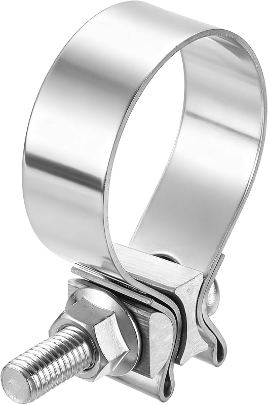 Abraçadeira de escape HARFINGTON em aço inoxidável 410, junta sobreposta, 55 mm – 1 unidade