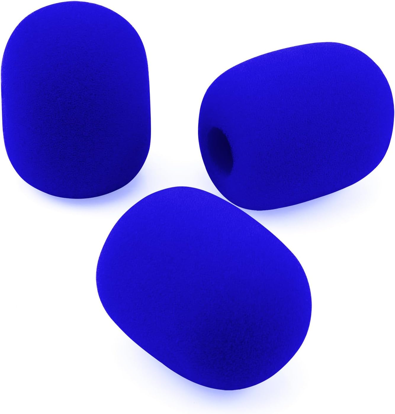 LEFXMOPHY Cloud II Mic Foam Replacement for HyperX Cloud 2 / Alpha/Alpha S/Mix/Core Gaming Headphone/Cloud Chat Headset Microphone Pop Filter Cover, 3 pack Blue Color Hyper X Windscreen