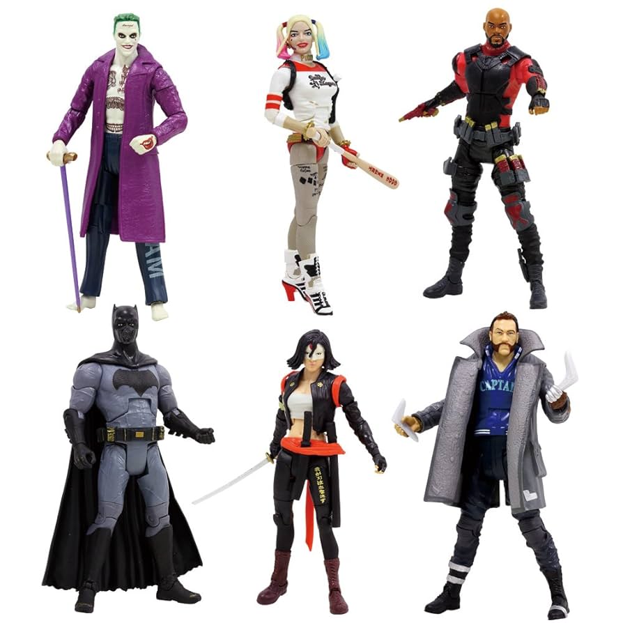 スーサイドスクワット 6種フィギュアセット Amazon.co.jp: マテル スーサイド・スクワッド マルチバース 高