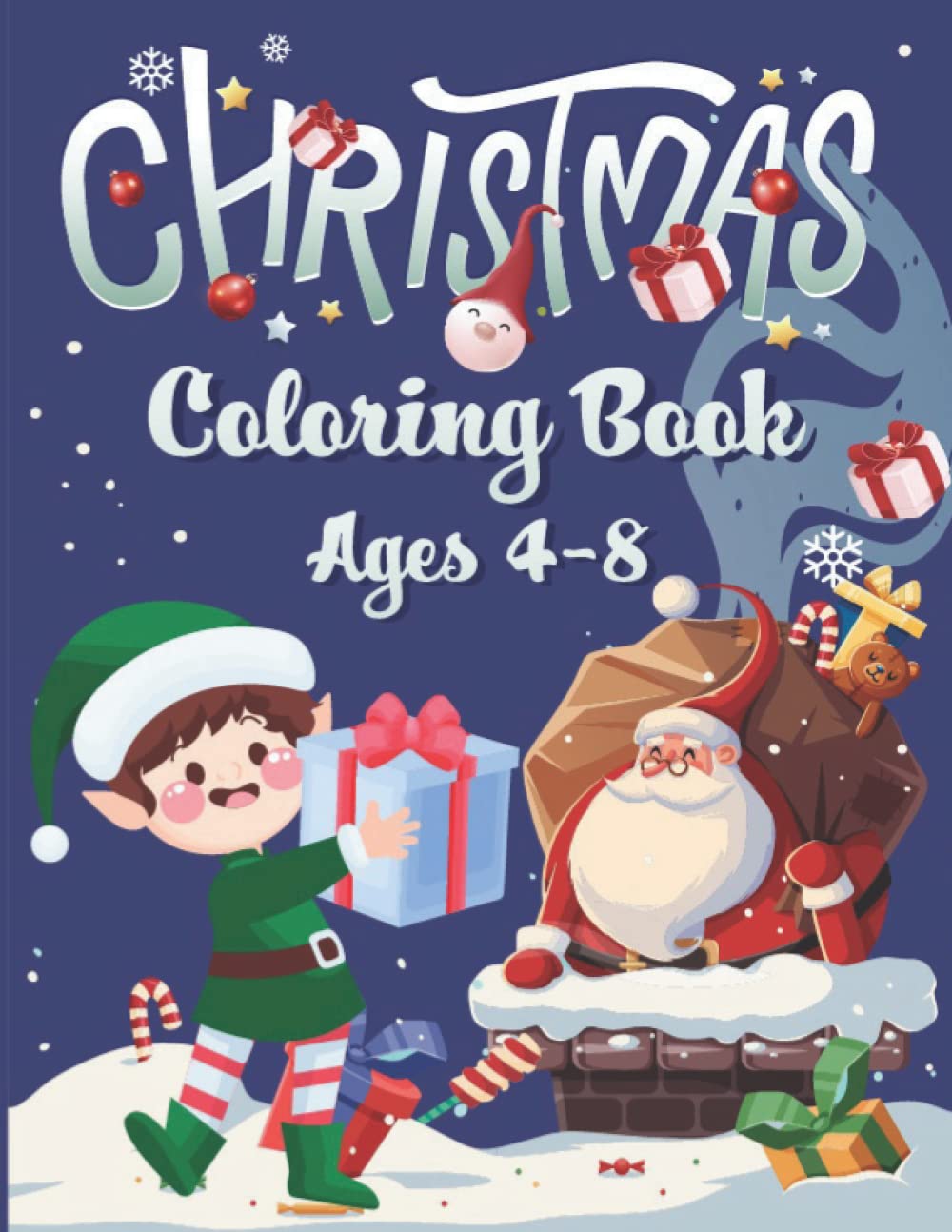 Christmas Colouring Book for Kids | Cute Christmas Scenes | Christmas Animals | 40+ Sheets
