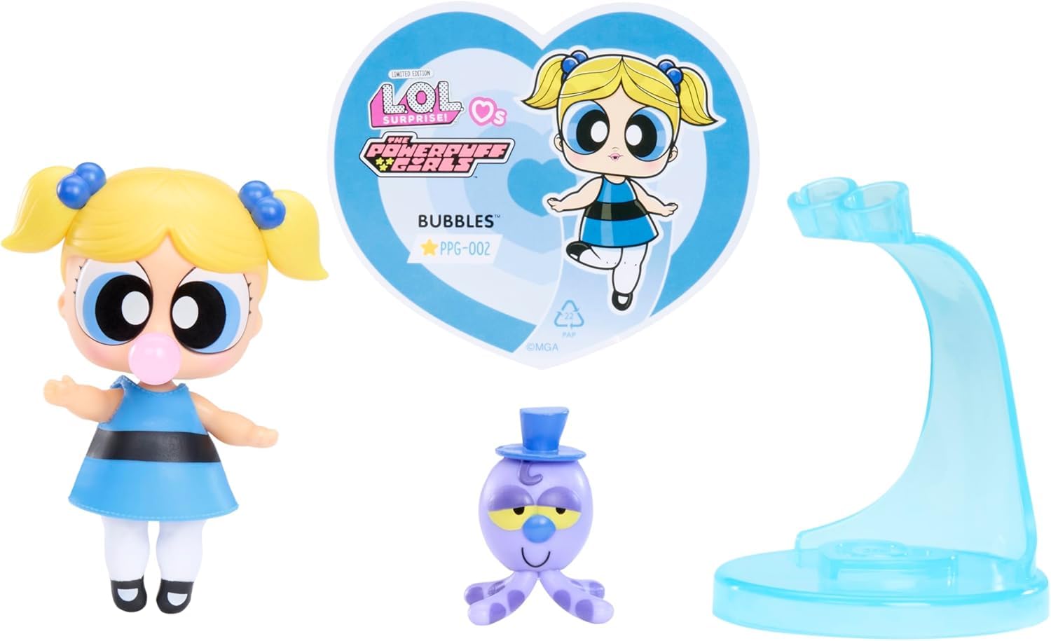 L.O.L. Surprise! Loves The Powerpuff Girls Tots - Zawiera 1 Laleczkę w Opakowaniu Niespodziance, wraz ze Strojem i Akcesoriami, Zbierz całą trójkę