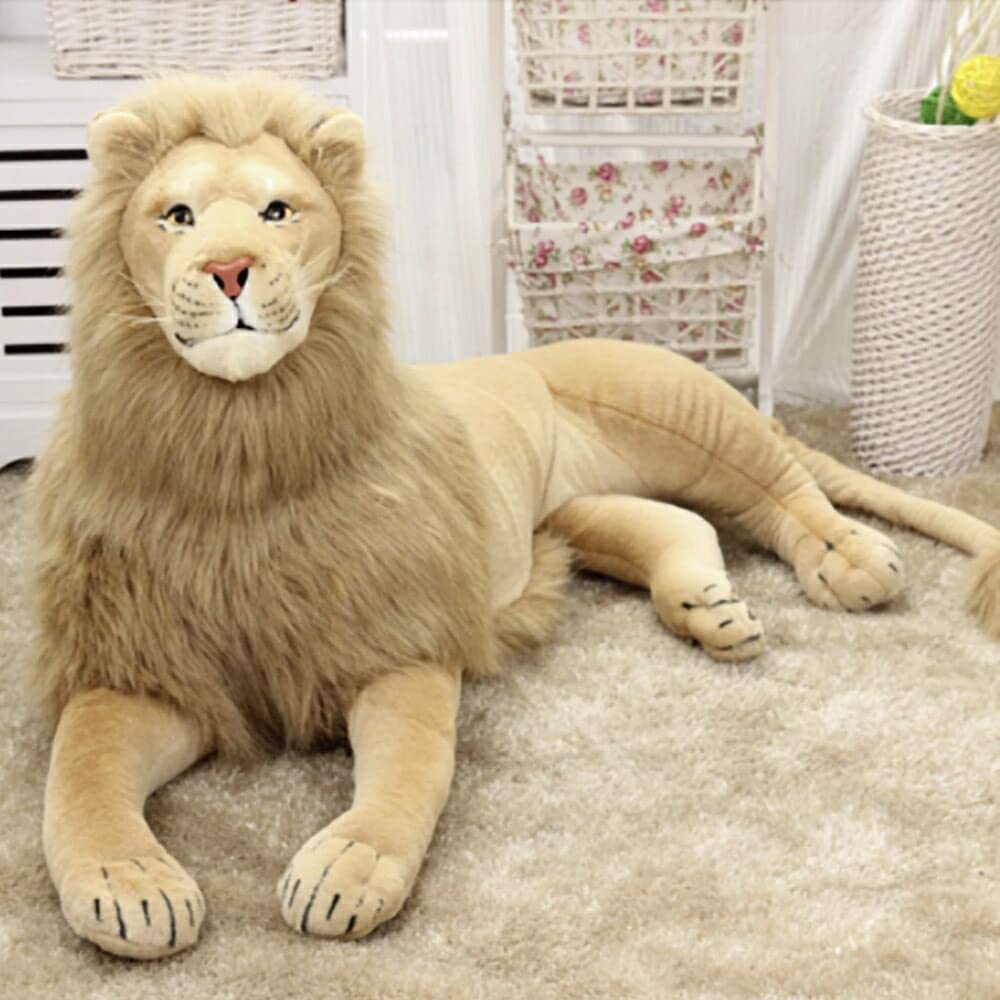 ライオンの縫い包み  特大 Amazon.co.jp: [AiO JAPAN] ぬいぐるみ ライオン 特大 1.1m LION 百獣