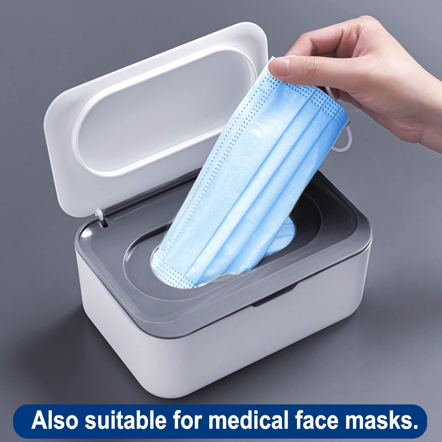 JZK Wet wipes dispenser box with lid, baby wipe dispenser, moist toilet tissue box, bathroom wipes container, toilet wipes holder case - Image 3