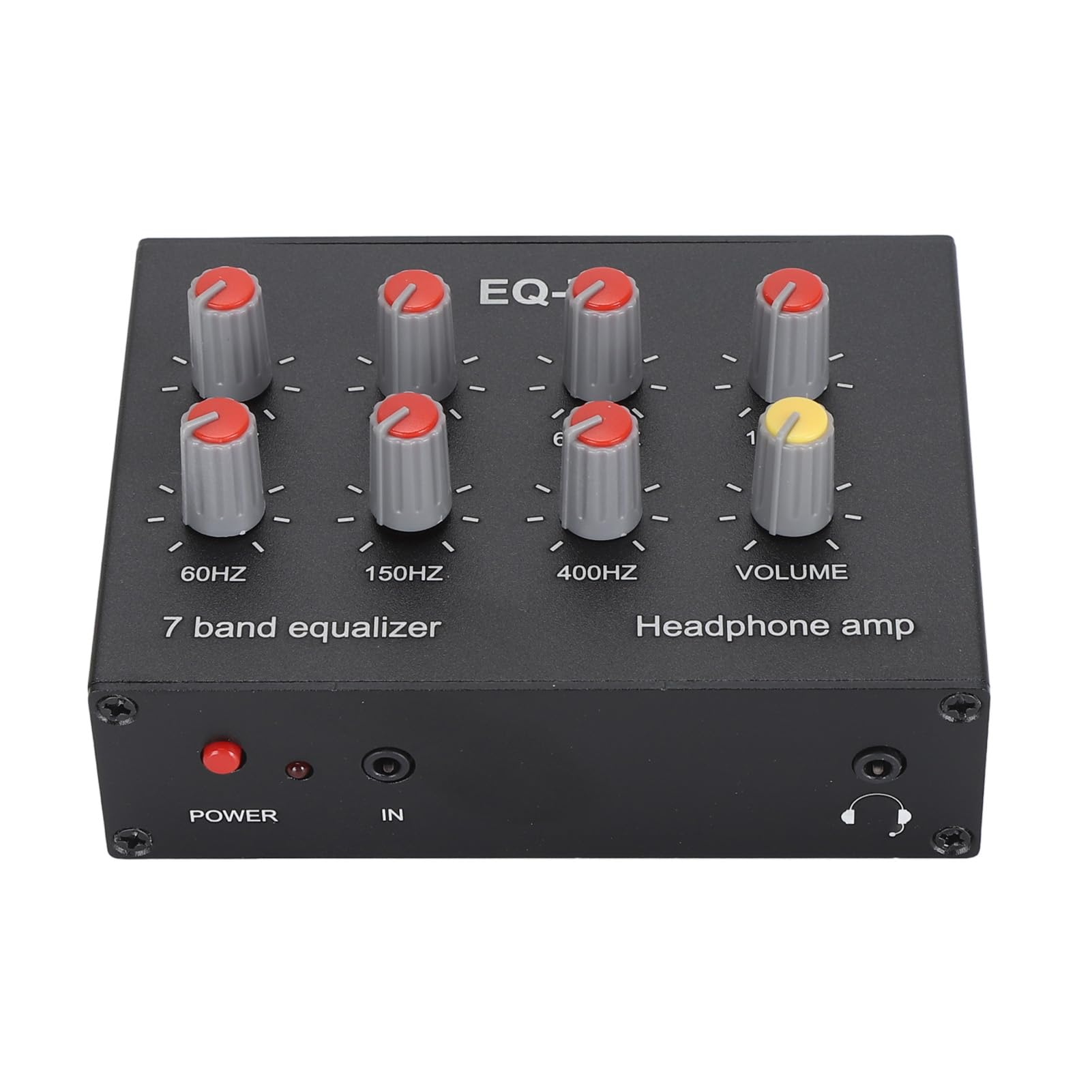 Digital Equalizer, 7 Band Sound Equalizer DC5V-12V Plug and Play High Bass Adjustment for Sound Equipment
