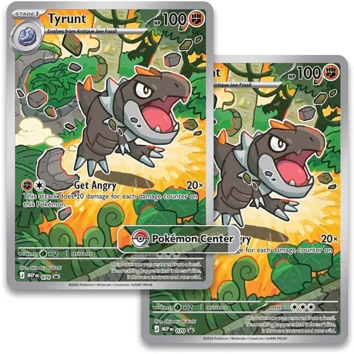 Pokemon TCG: Mega Evolution-Perfect Order Pokemon Center Elite Trainer Box | PO PKC ETB | Exclusive Tyrunt Promo | 11 Booster Packs