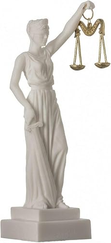 BEAUTIFUL GREEK STATUES Estatua de la diosa griega Themis, estatua ciega de la justicia, escultura de abogado, regalo