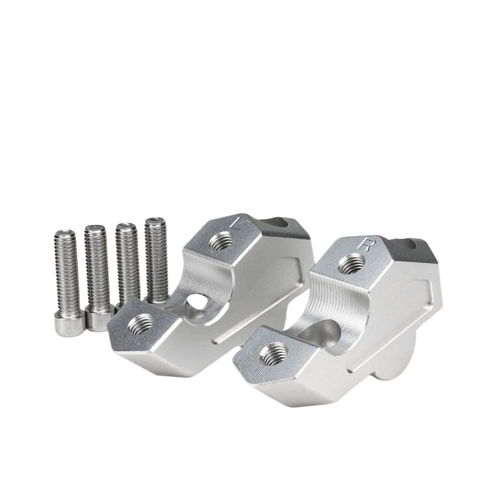 Riser Manubrio Moto Adatto Per BMW F800GS F800 F 800 GS 2023 2024 2025 Accessori Maniglia Bar Indietro Movimento Ascensore(Silver-No Logo)