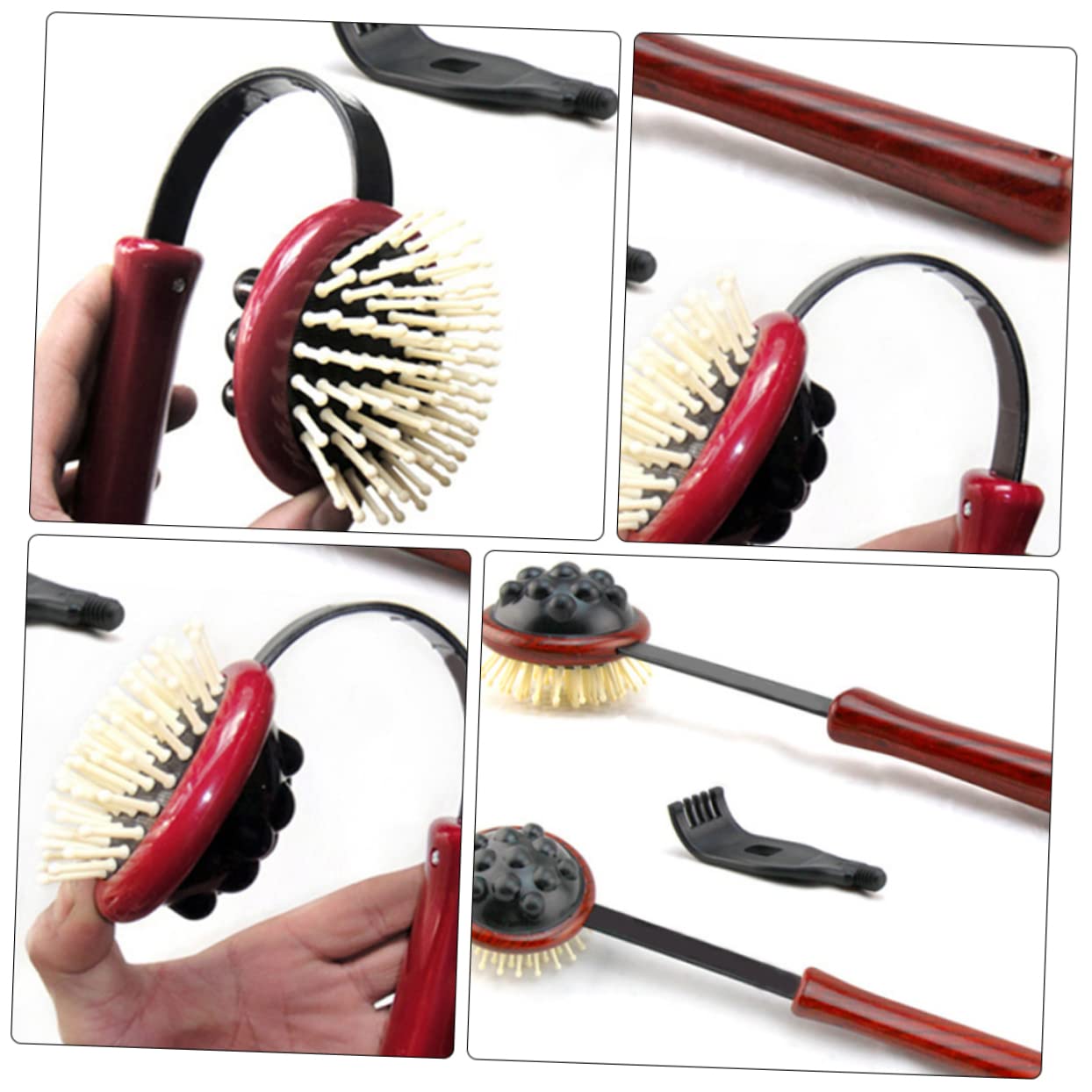 KALLORY Back Hammer Massager Stick Neck Shoulder Back Scratcher Multifunctional Health Tool