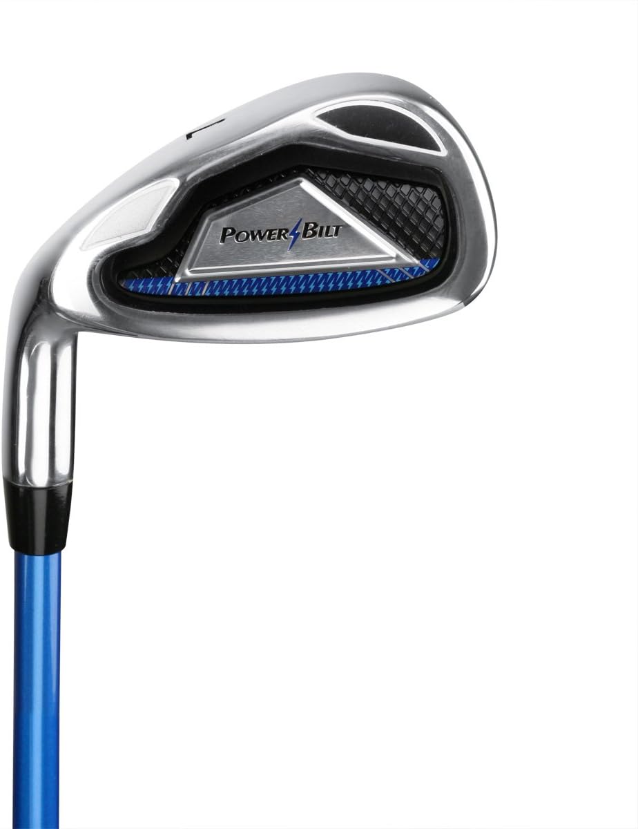PowerBilt Junior Kids Boy's Ages 5-8 Golf Club Set, Left Hand Hand, Blue : Sports & Outdoors