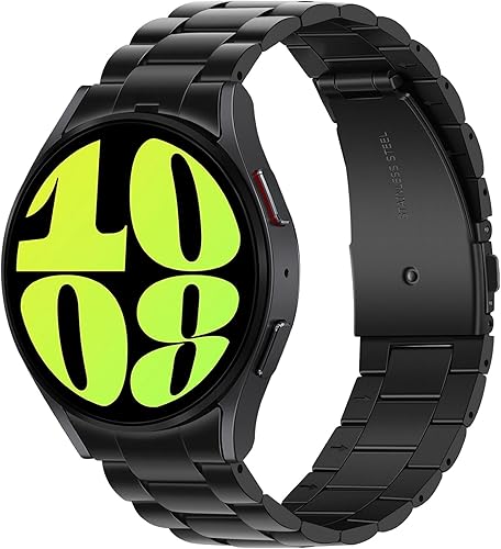 Anlinser Correas sin huecos compatibles con Samsung Galaxy Watch 654 Band de 1.575 pulgadas, 1.732 pulgadas, Watch 6 Classic Band 1.732 pulgadas,