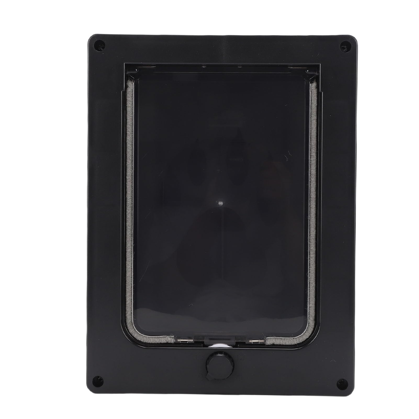 Porta per Gatti, Porta per Animali Domestici con Patta con Chiusura Magnetica, Porte Trasparenti per Animali Domestici a Battente per Cani Gatti per Recinzioni, Finestre, Pareti, Porte (BLACK)