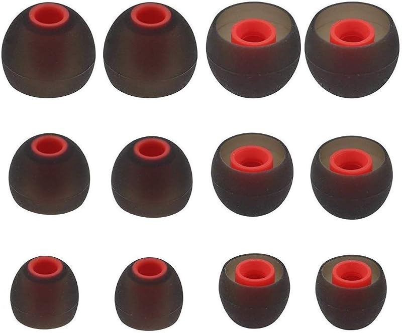 Medium Replacement Silicone Eartips Eargels Earbuds Ear Tips Compatible with Senso, Zeus, Otium, Hussar, Sony MDR, Tozo, Mpow Headphones & Earphones (Medium - 5 Pairs)