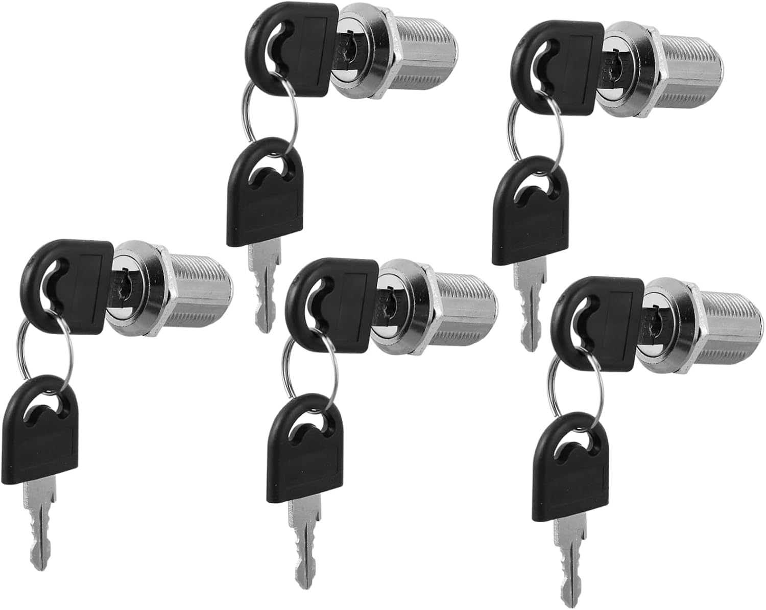 NUOBESTY 5pcs Mailbox Lock Set Zinc Alloy Cabinet Lock Key Secure Storage Solution for Lockers Drawers and Cupboards for Gyms and Saunas
