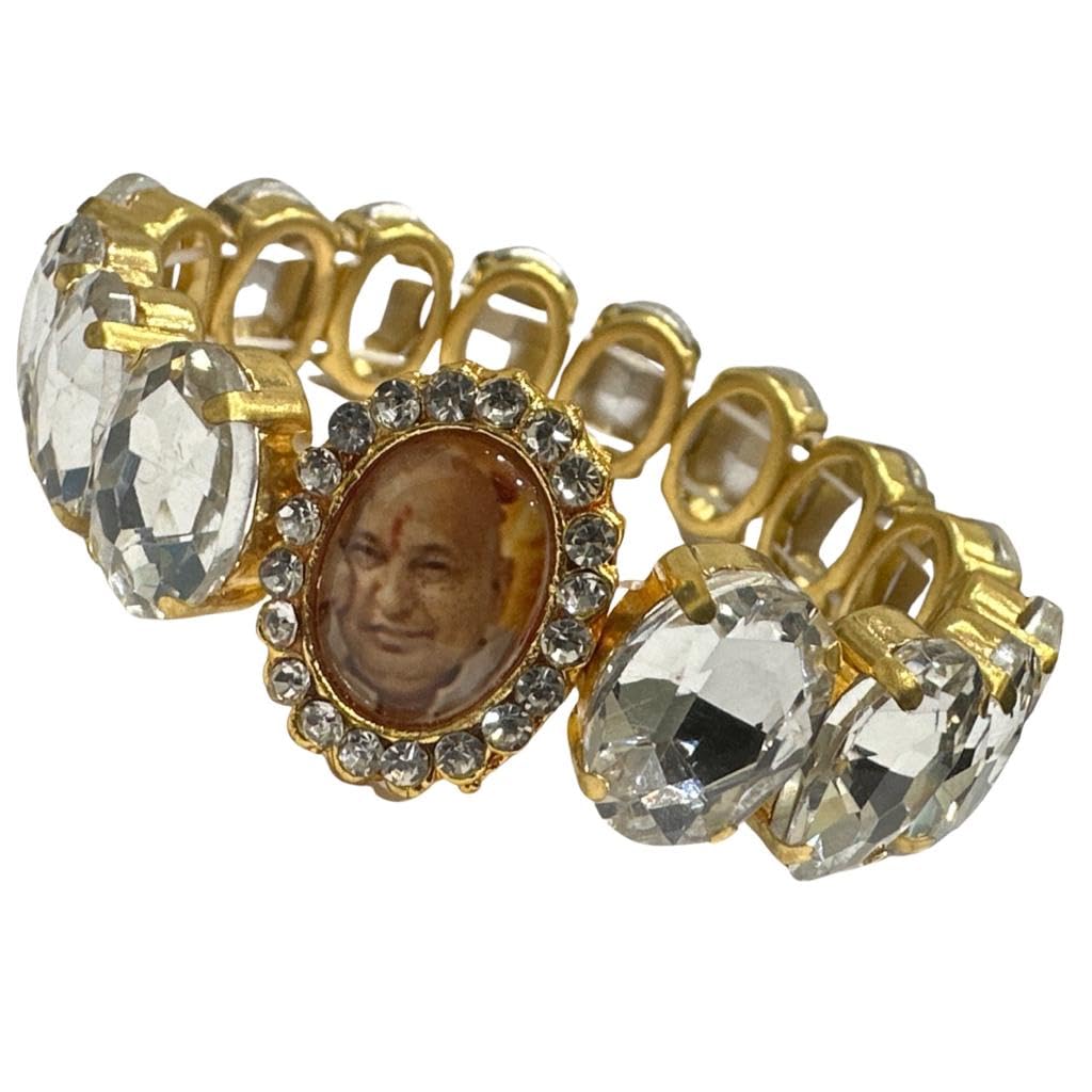 Jai Guruji Swaroop Bracelet| Blessing Of Guruji |Stylish Handmade Gemstone For Unisex Adult (B09Z7QNWYD) Amazon Price History, Amazon Price Tracker