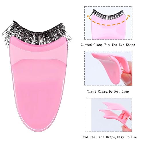 Miniatura 5 de Herramienta aplicadora de pestañas postizas, paquete de 3 unidades, herramienta de maquillaje para pestañas postizas para principiantes, fácil de