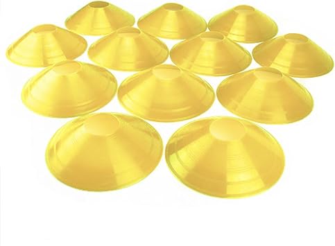 Crown Sporting Goods Set of 12 Soft Plastic Field Disc Cones