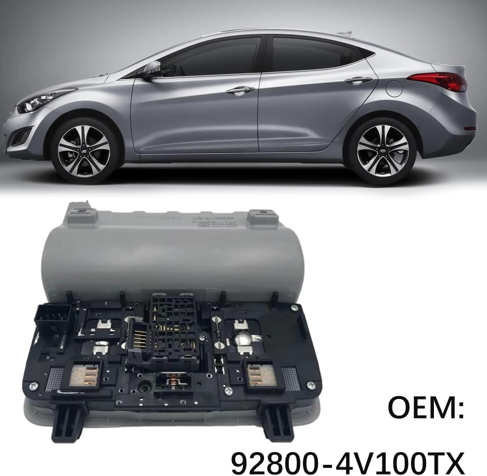 Overhead Consoles with Sunroof Switch for Hyundai Elantra MD,Overhead Console with Reading LED Map Dome Light -Grey