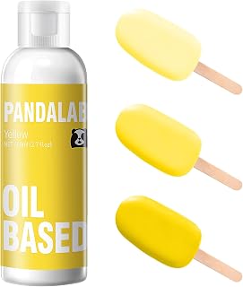 Yellow Oil Based Food Coloring for Chocolate, Candy Melts, Donuts, Strawberries, Frosting, Cake, Professional Edible Dye for Baking - 80 Milliliters 2.7 Fl.Oz