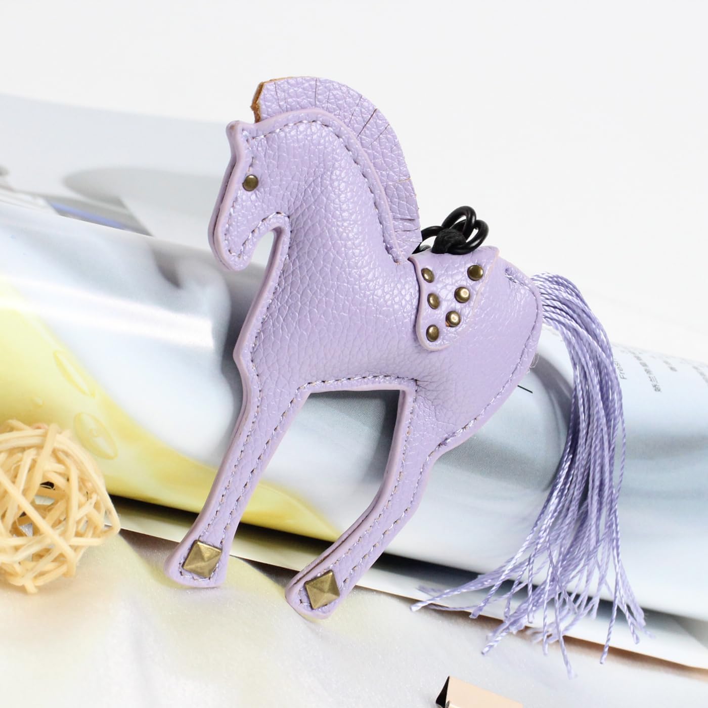 Horse Keychain, Hanging Charm Accessory for Purse, Bag and Backpacks Pony Key Chain for Women - Image 2