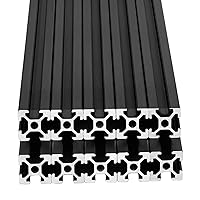 Vista 8 de 4 piezas de 27.56 pulgadas de extrusión de aluminio 2020, riel lineal anodizado con ranura en T, estándar europeo, para piezas de impresora 700mm