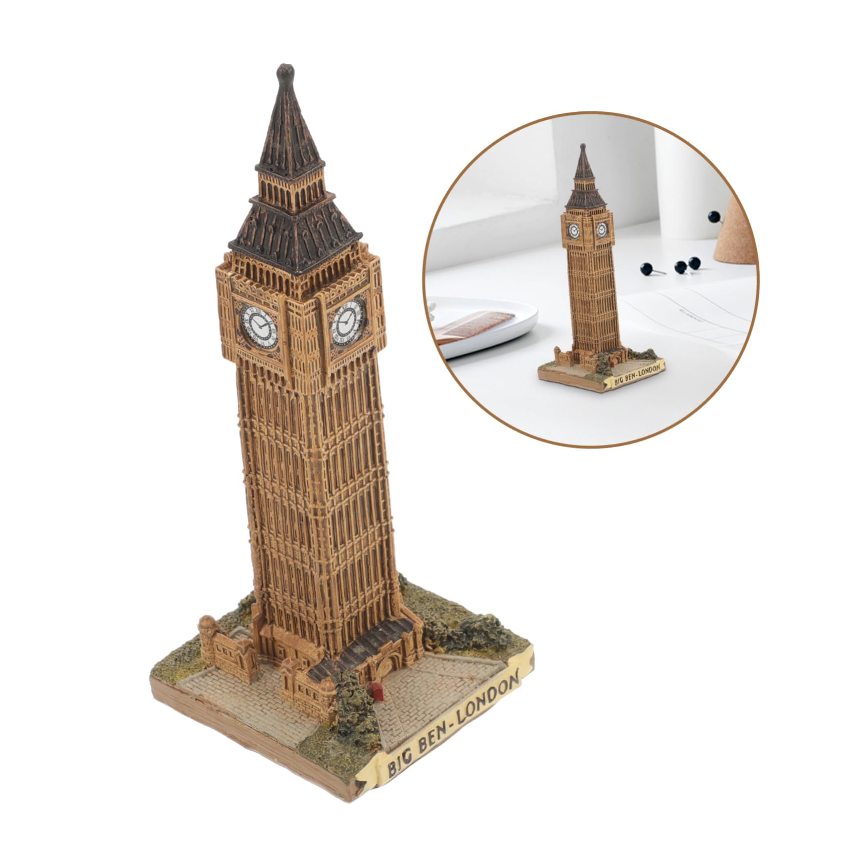 Amazon.co.jp: STOBOK 樹脂製大きなフィギュア大型模型 ビッグベン建築