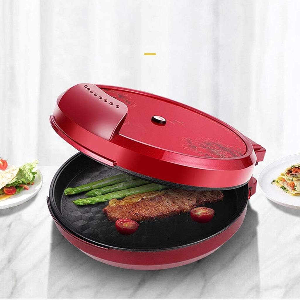 Foldaway non-detachable Electric Griddle Skillet, Non-stick， Sided Teppanyaki Non Stick Bbq Grill