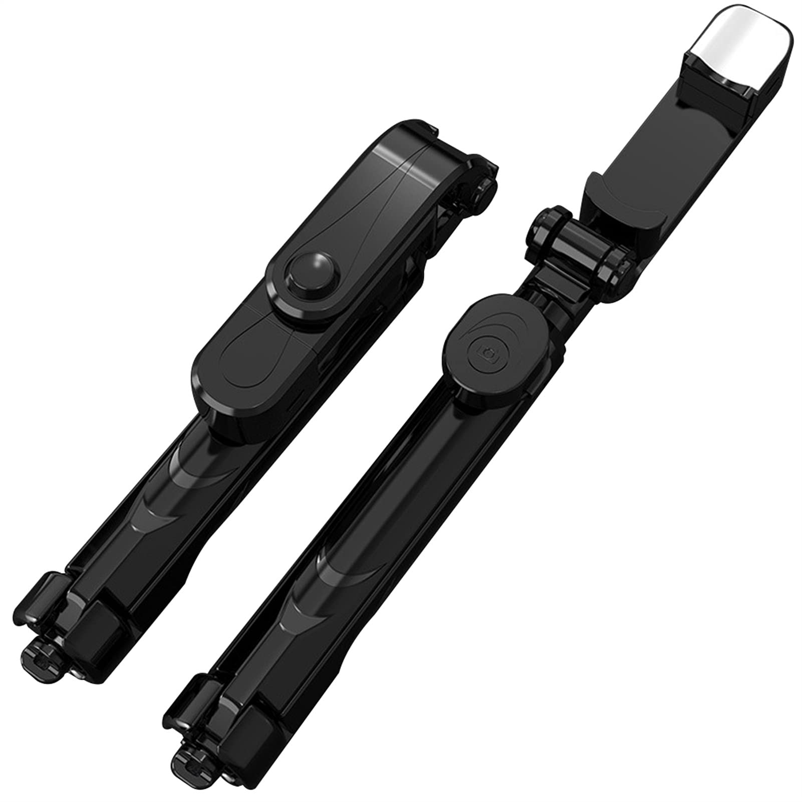 SCRUBY Bastone per selfie 2021 senza fili Bluetooth Selfie Stick treppiede pieghevole monopiede con luce di riempimento telecomando per iOS Android (nero con luce)