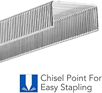Vista 2 de Swingline Staples, Heavy Duty, 1/4" Length, 25 Sheet Capacity, 100/Strip, 1000/Box, 1 Pack (35314 )