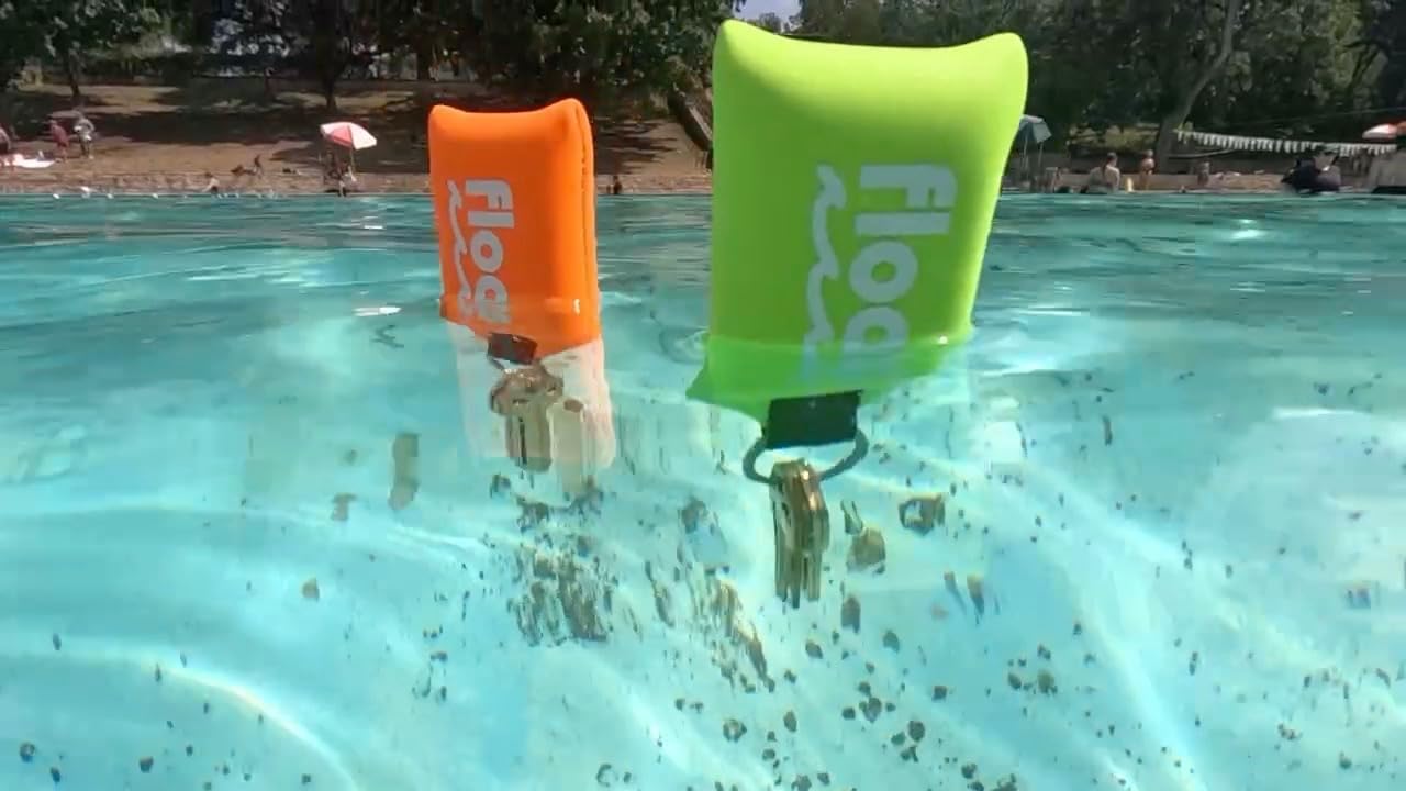Floating Keychain Neoprene | Extra Large Floats 12 Keys | 2 Pack | Bright Colors | Boating, Fishing, Kayaking, Water