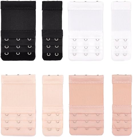 YARBAR Extensores De Brasier Para Mujer, 4 Ganchos, 3 Ganchos, 5 Ganchos, 2 Ganchos, Correa De Extensión De Brasier Elástica Suave Y Cómoda, Talla única