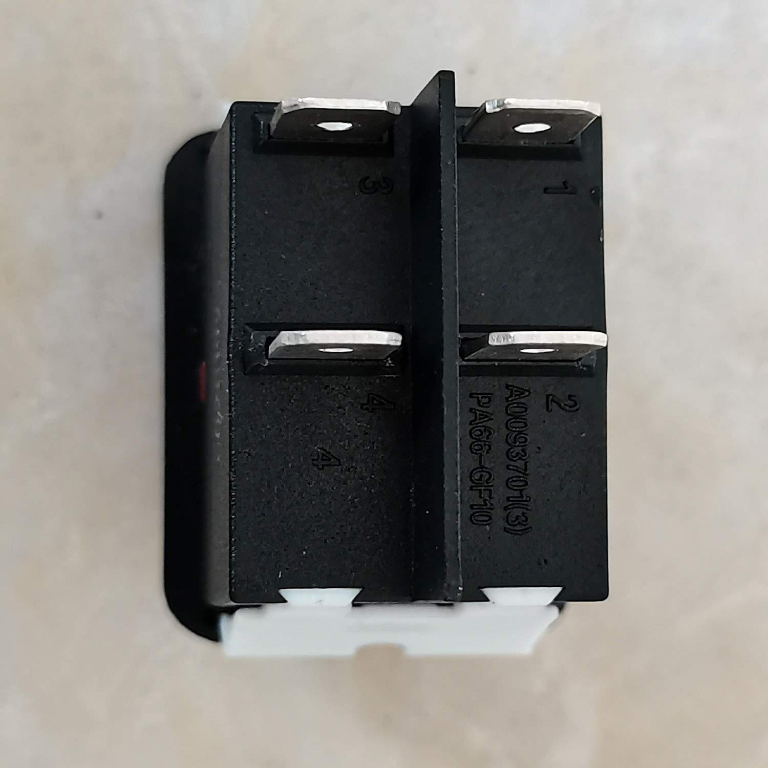 HY12-9-4 Rocker Switches On-Off Pushbutton Switch from KEDU Arc Switches for Electric Welding Machine and Household Appliances 125/250V 20A 2HP CE CQC IP55 Black (Black)