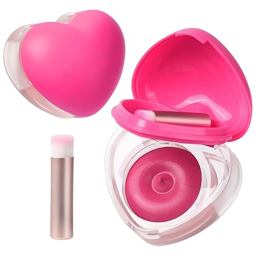 Heart-Shaped Cream Blush for Cheeks & Lips – 2-in-1 Tinted
