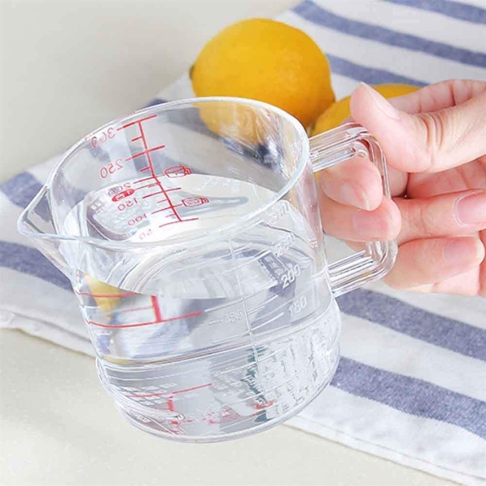 Autocollant Mural Tasse à mesurer-Tool, Cuillère à mesurer Domestique en Plastique/Tasse à mesurer, Section Ordinaire Moyenne 300 ML (Couleur : 1) (1)