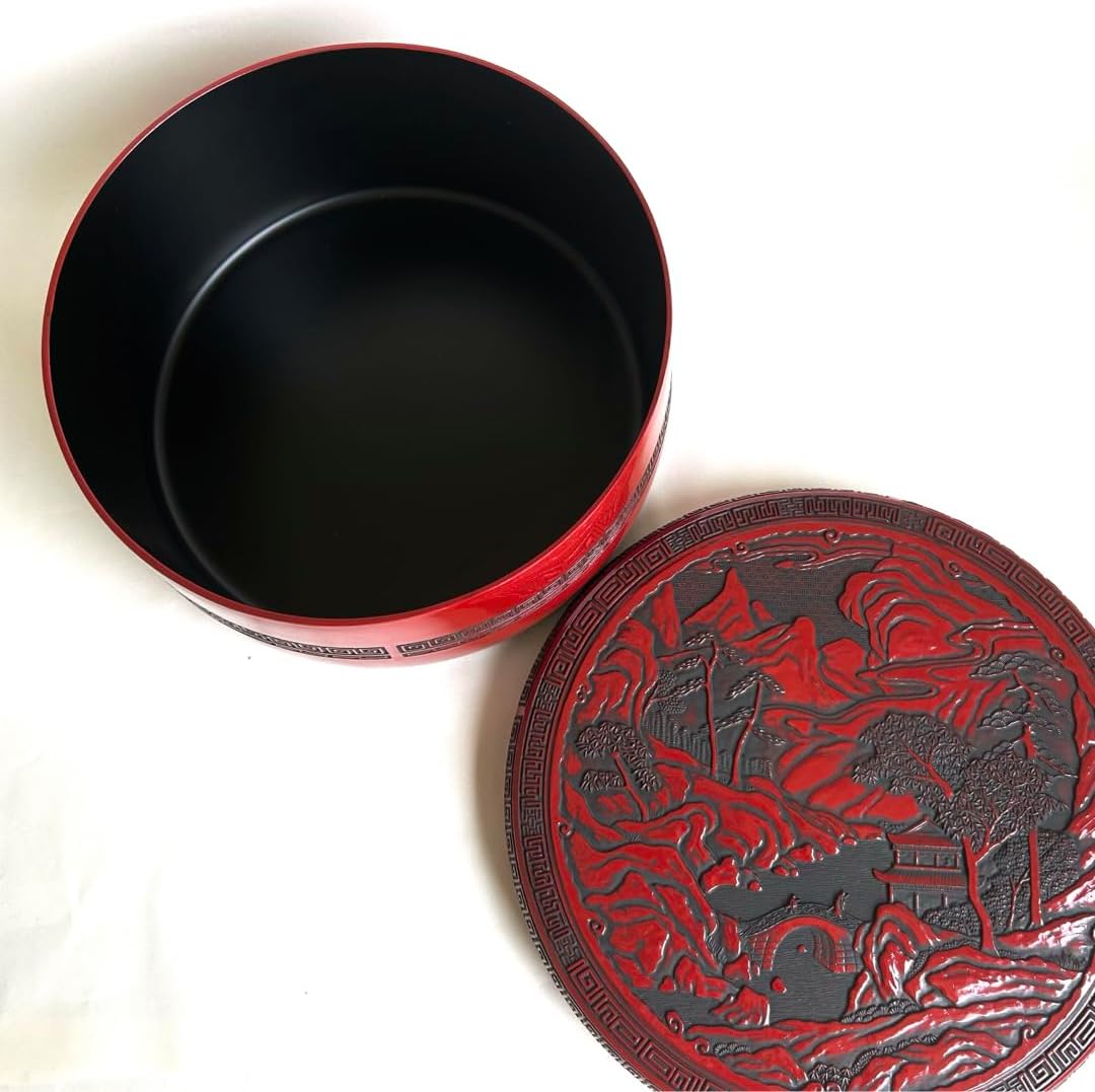 堆朱漆器仙台堆朱茶びつセット