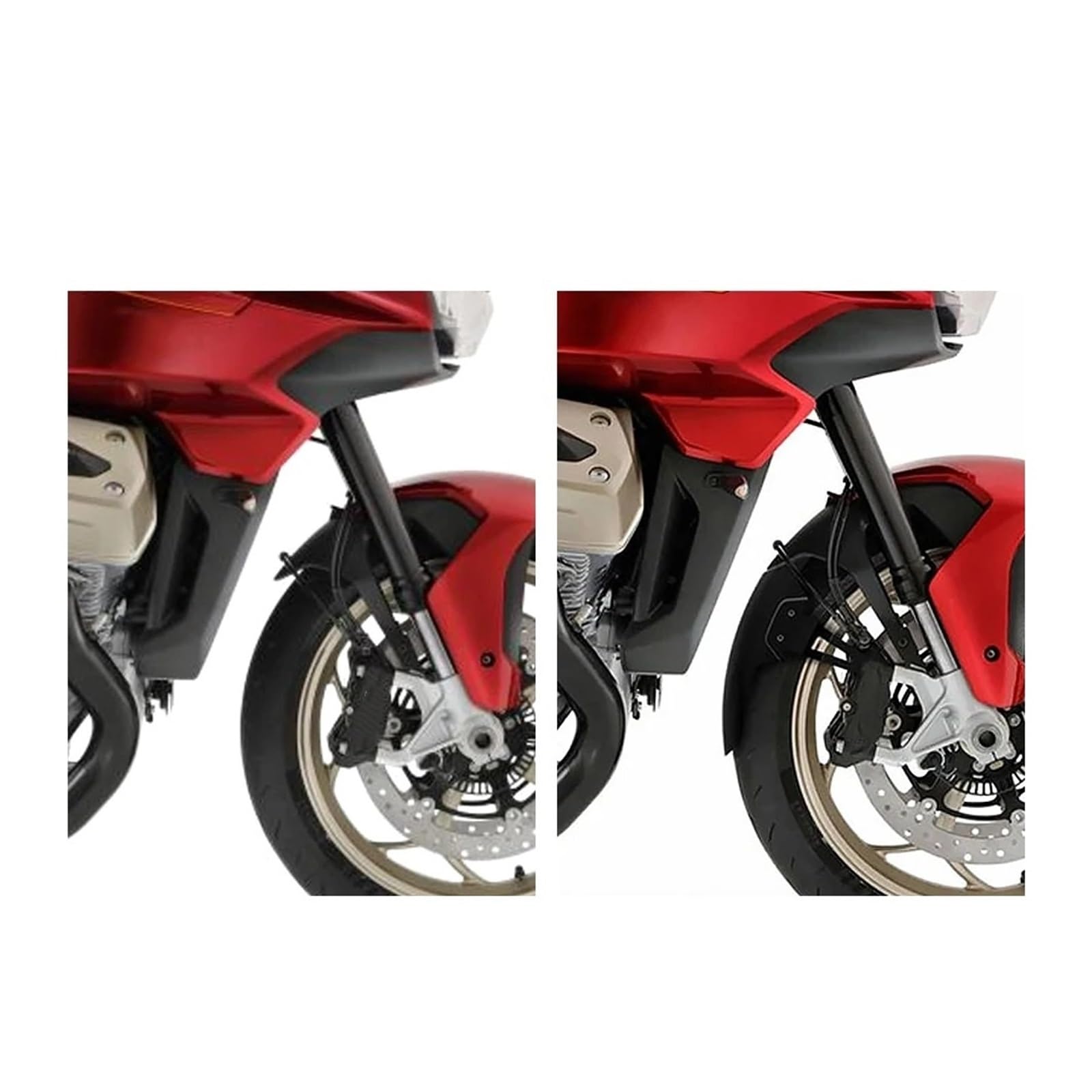 Motocicletta Parafango Per Moto Per Guzzi Parafango Anteriore Estensione(Black)