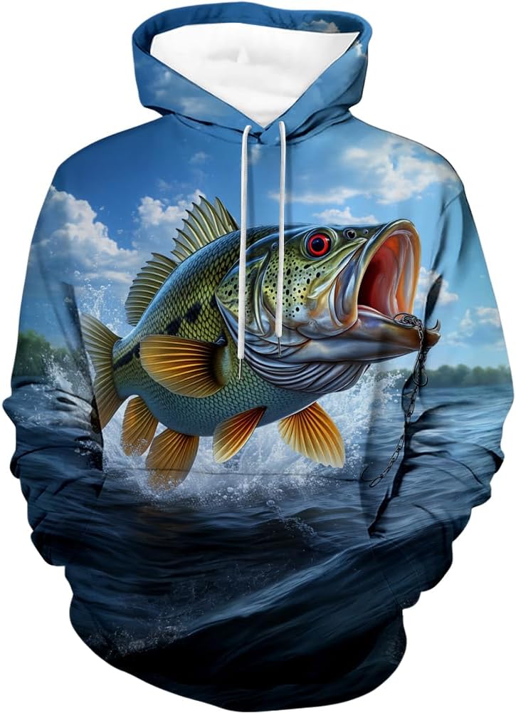 Sea Turtle Hoodie for Men | Turtle Graphic Hooded Sweatshirt | Ocean Animal Print Pullover