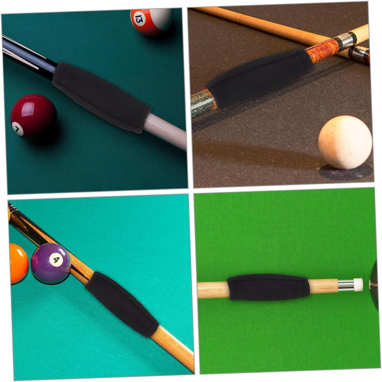 LIOOBO 2pcs Billiard Cue Polishing Cloth Cleaning Tool for Snooker and Pool Cues Easy Use Slicker Cloths for Quick Shaft Maintenance and Oil Removal